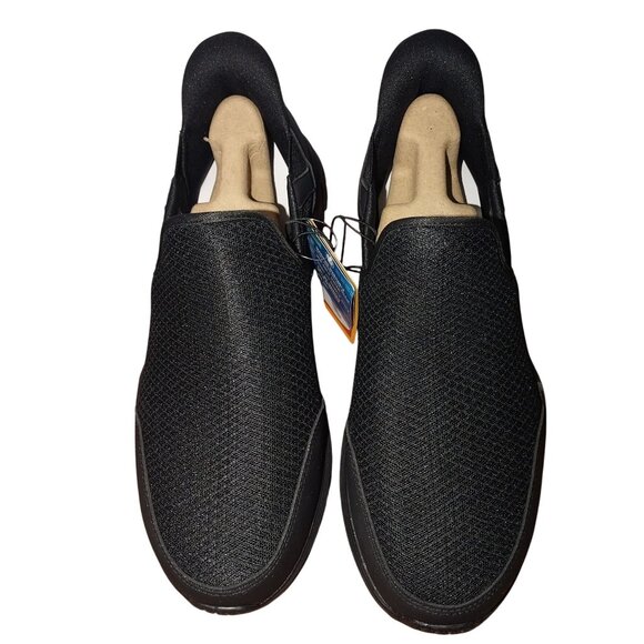 Skechers Mens Slip-On Sneakers Size 9.5 Black Mesh Upper Memory Foam Cushion - Picture 1 of 8